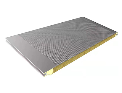 PNS Strongly fireproof glasswool PU sealed sandwich wall panel for steel structure